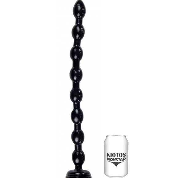 Mamba Beads Dildo 48 cm - Flexibel, Zuignap & Smooth Vinyl