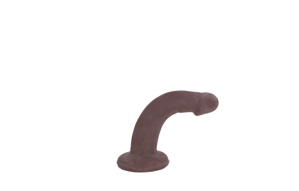 Dildo With Suction Cup Brown 18.5 x 3.8
