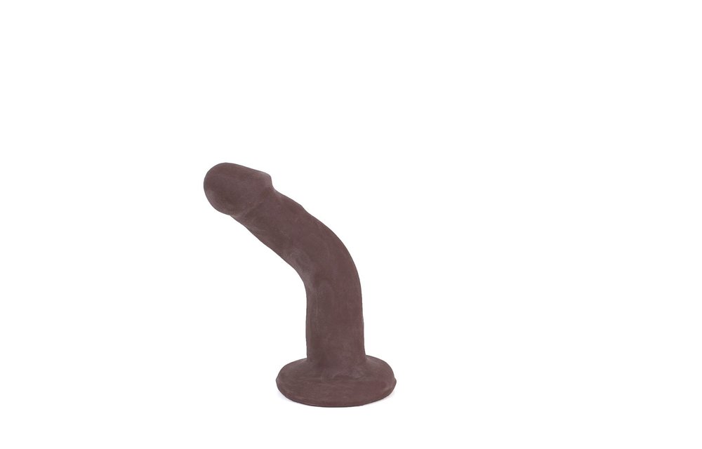 Dildo With Suction Cup Brown 18.5 x 3.8