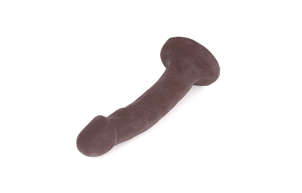 Dildo With Suction Cup Brown 18.5 x 3.8