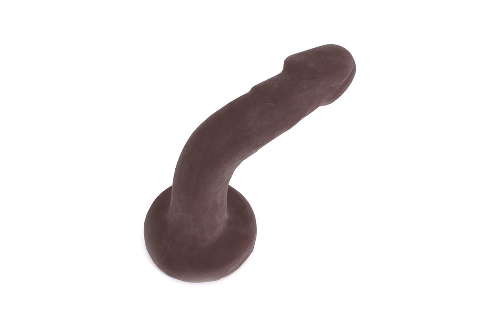 Dildo With Suction Cup Brown 18.5 x 3.8