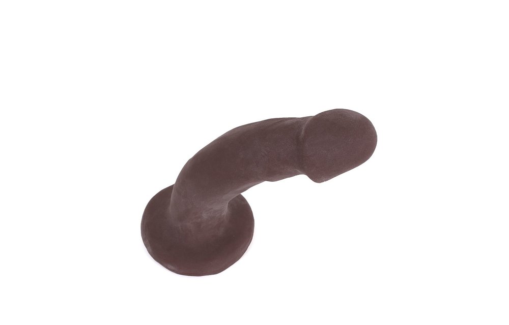 Dildo With Suction Cup Brown 18.5 x 3.8