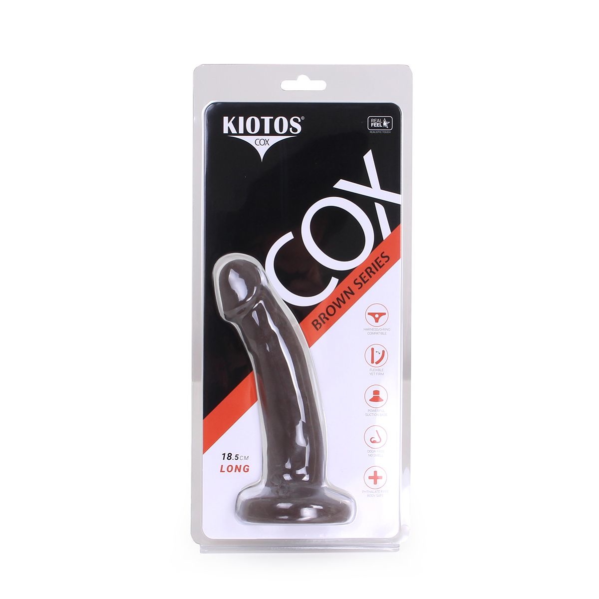 Dildo Met Zuignap Bruin 18,5 cm - Realistisch & Flexibel