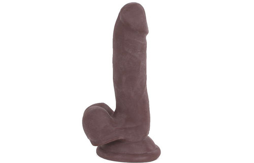 Dildo mit Saugnapf Braun 15 cm | Realistisch & Flexibel
