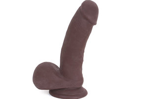 Dildo mit Saugnapf Braun 19 x 4