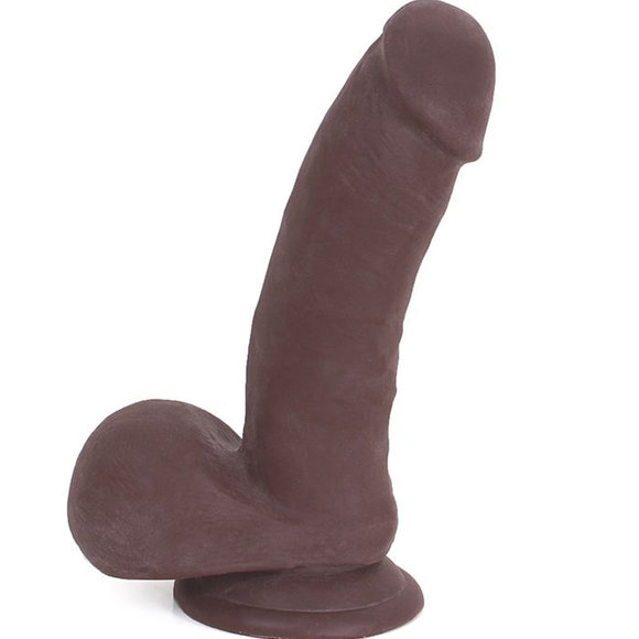 Dildo With Suction Cup Brown 19 x 4