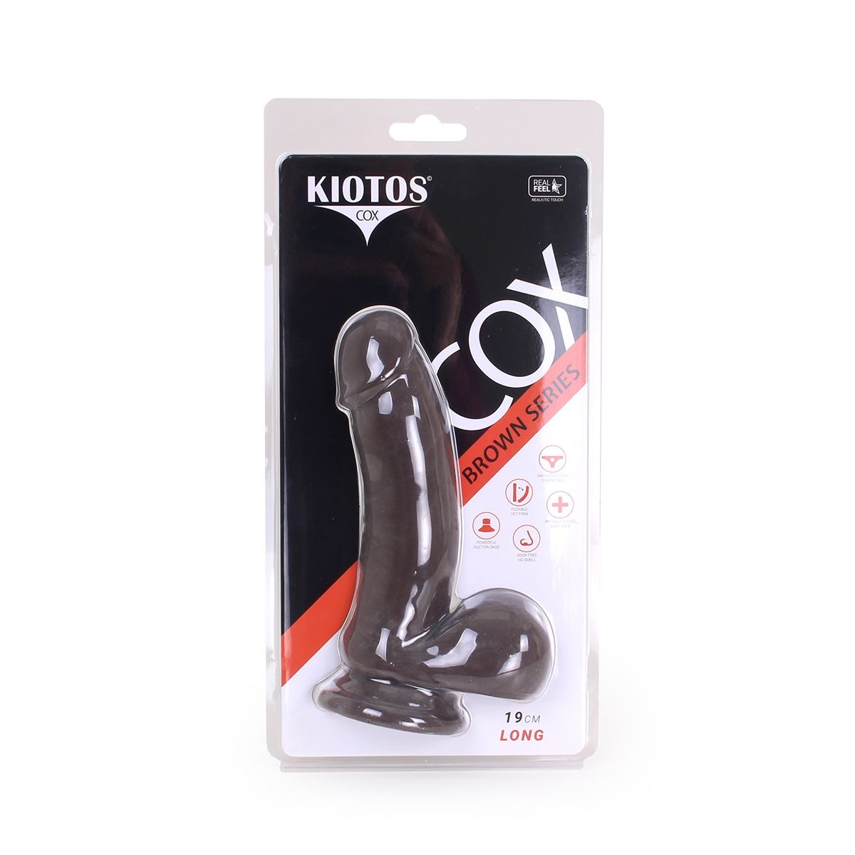Dildo with Suction Cup Brown 19 cm | Realistic & Safe TPE