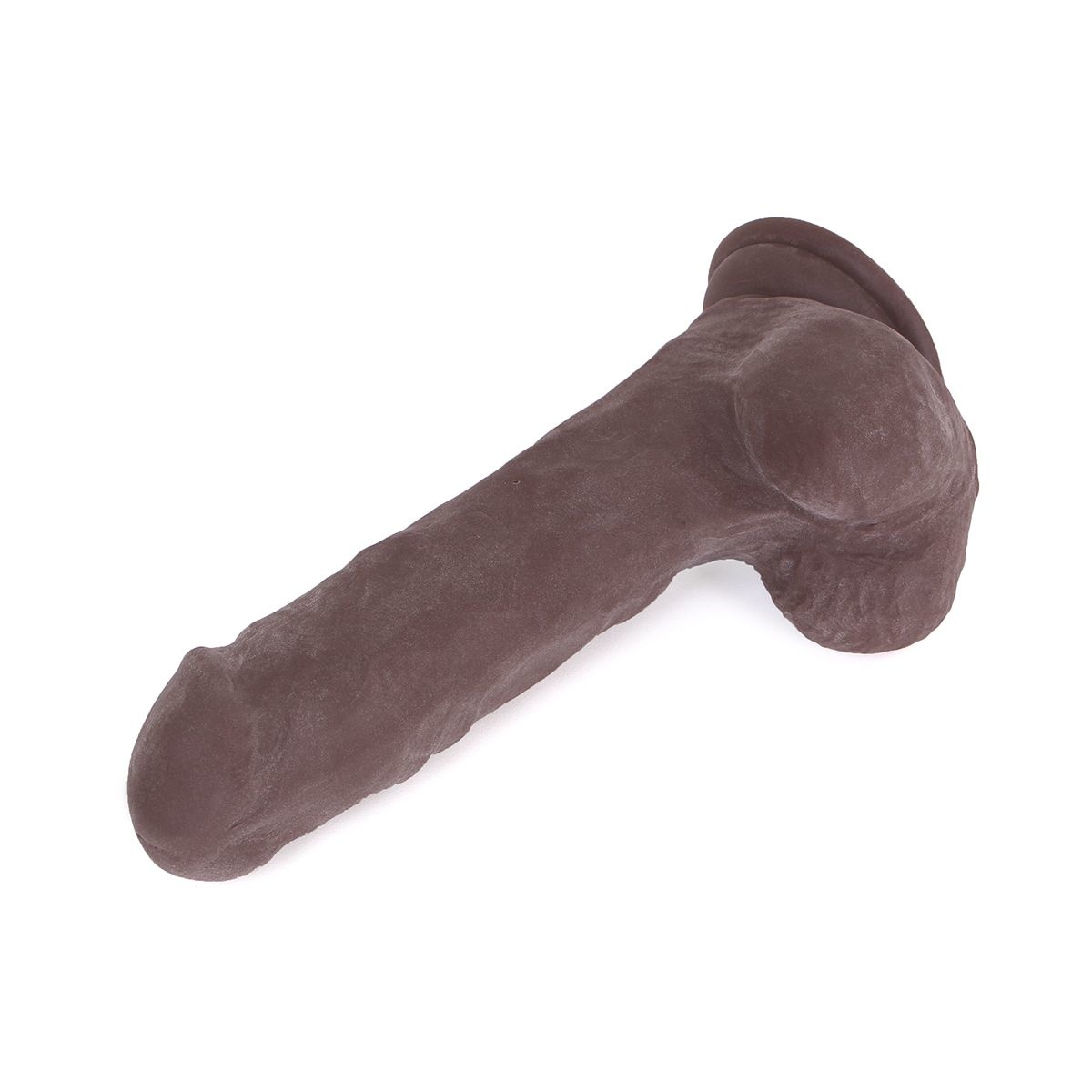Dildo mit Saugnapf Braun 18 cm | Realistisch & Flexibel TPE