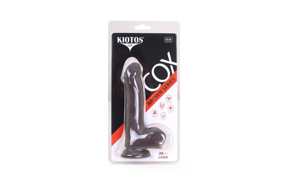 Dildo Met Zuignap Bruin 18cm | Realistisch & Flexibel TPE