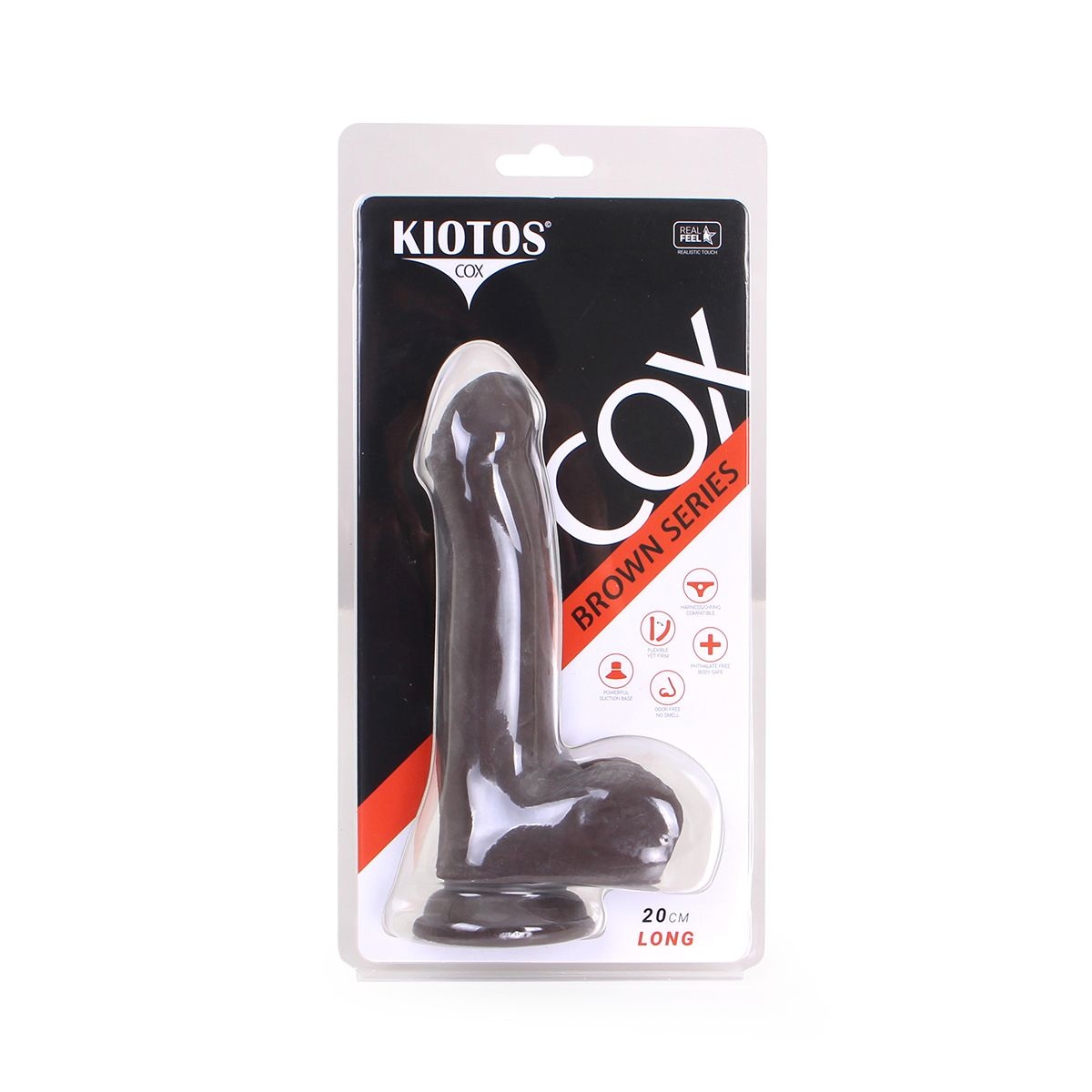 Dildo Met Zuignap Bruin 18cm | Realistisch & Flexibel TPE
