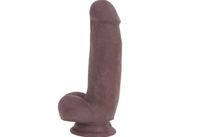 Dildo Met Zuignap Bruin 17.5 x 4