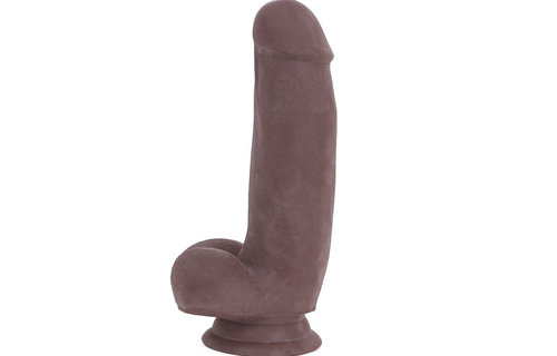 Dildo Met Zuignap Bruin 17.5 x 4
