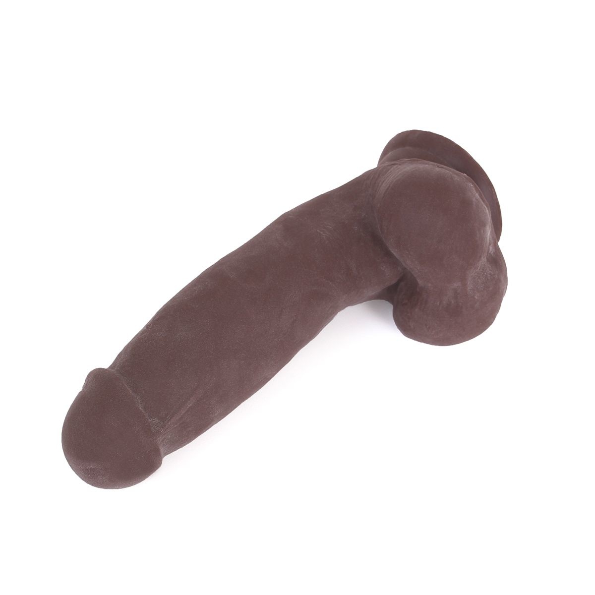 Dildo With Suction Cup Brown 17.5 x 4
