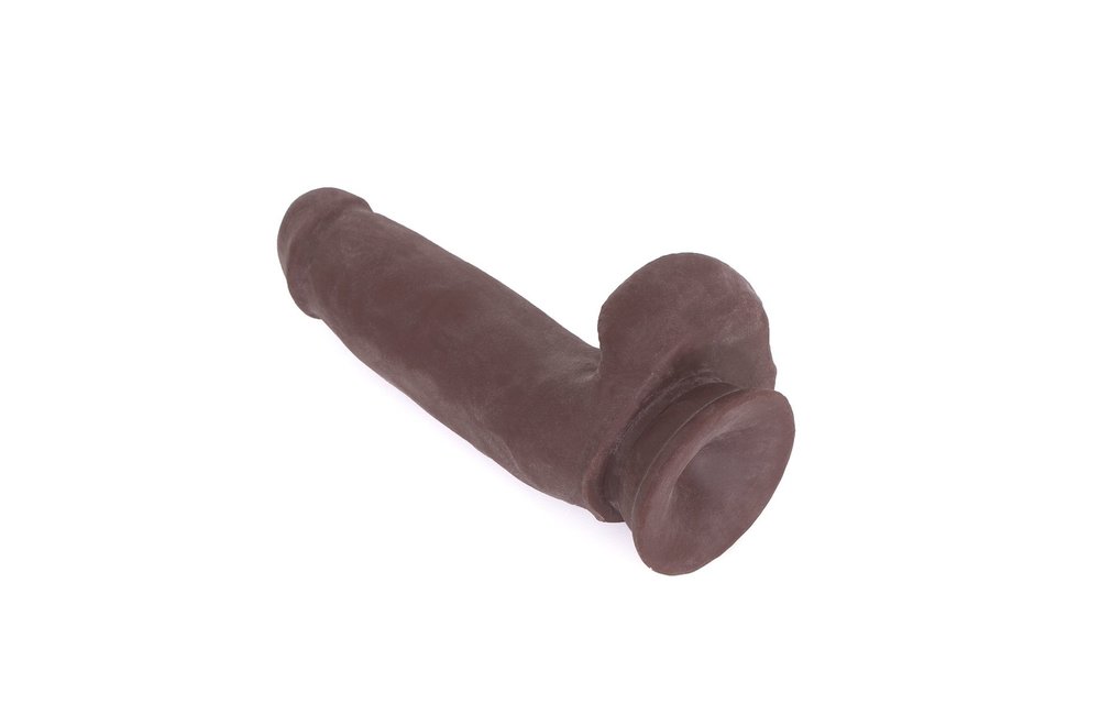Dildo mit Saugnapf Braun 17.5 x 4