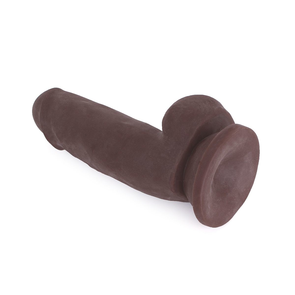 Dildo With Suction Cup Brown 18 x 4.8