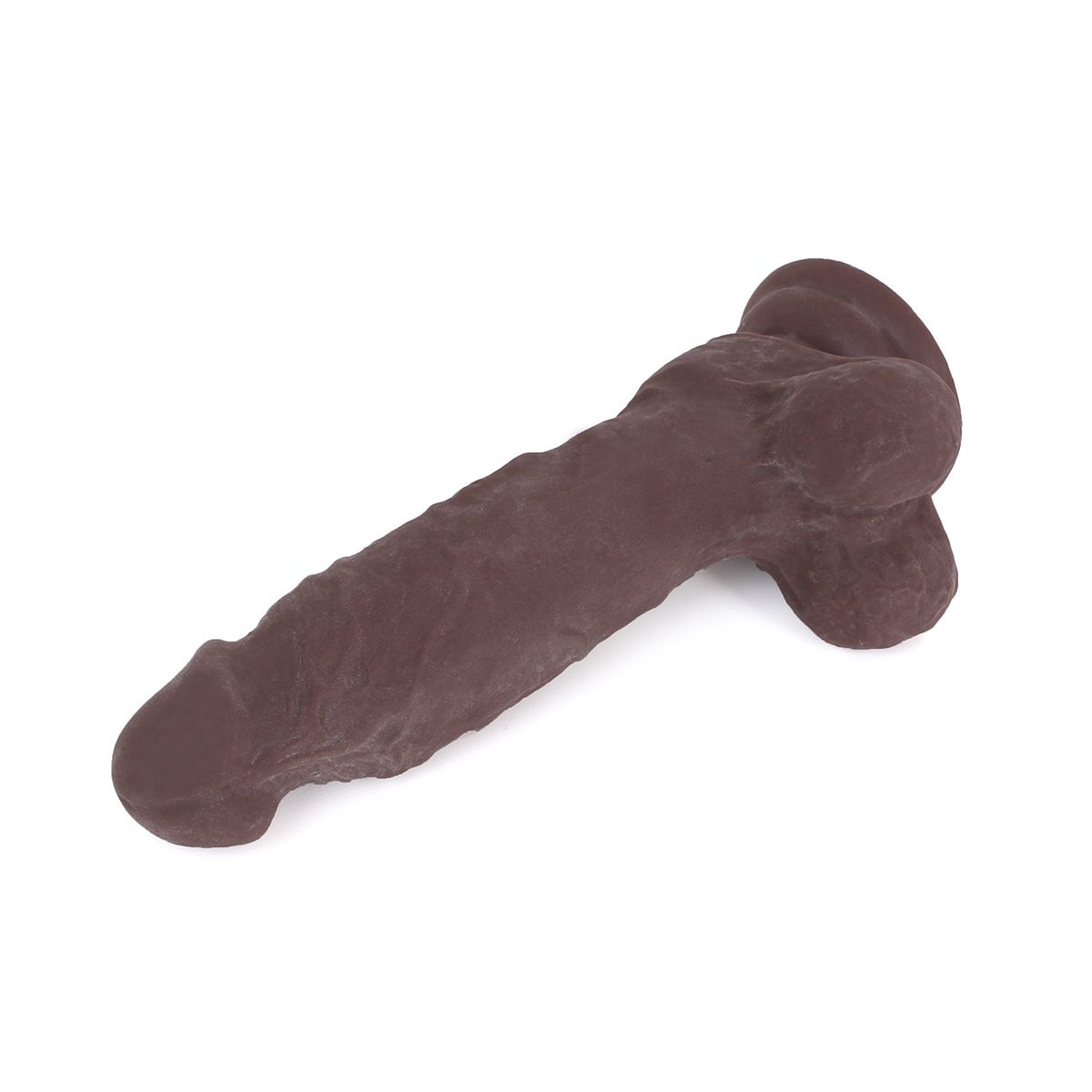 Dildo Met Zuignap Bruin 18,5 cm - Realistisch & Flexibel