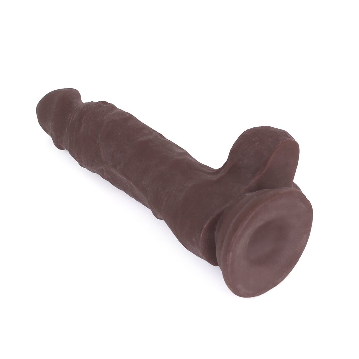 Dildo Met Zuignap Bruin 18,5 cm - Realistisch & Flexibel