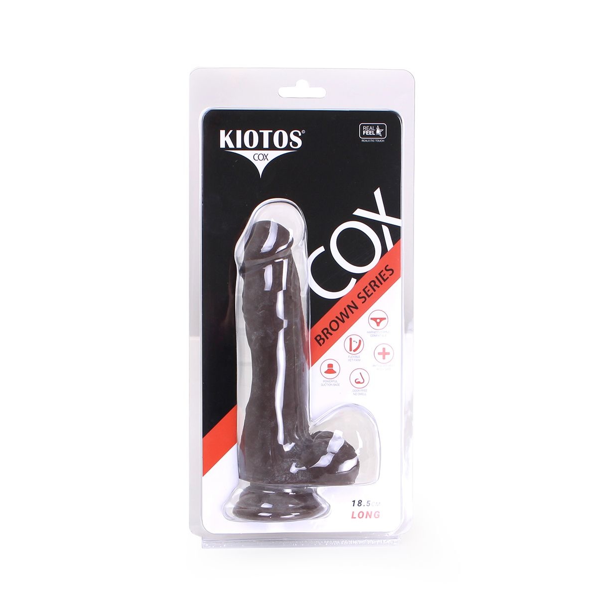 Dildo Met Zuignap Bruin 18.5 x 3.8