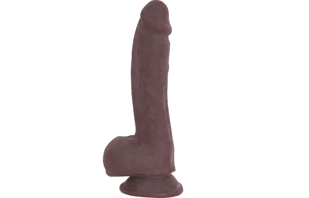 Dildo Met Zuignap Bruin 19.5 x 3.4