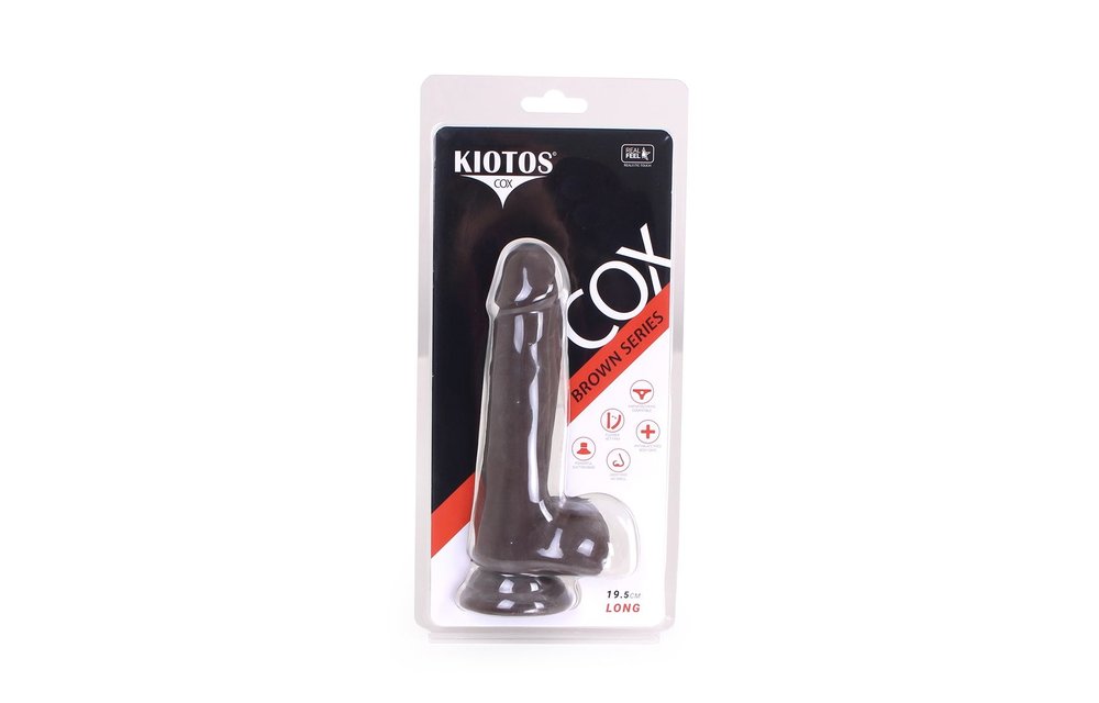 Dildo Met Zuignap Bruin 19.5 x 3.4