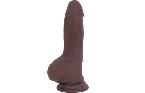 Dildo mit Saugnapf Braun 20 x 4