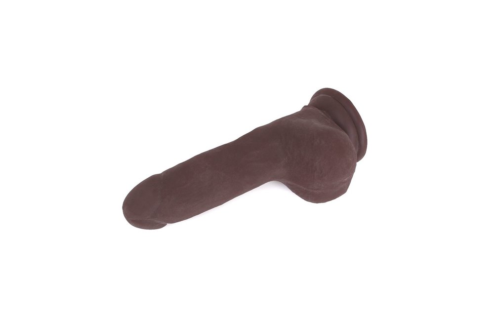 Dildo mit Saugnapf Braun 18 cm – Realistisch & Flexibel TPE