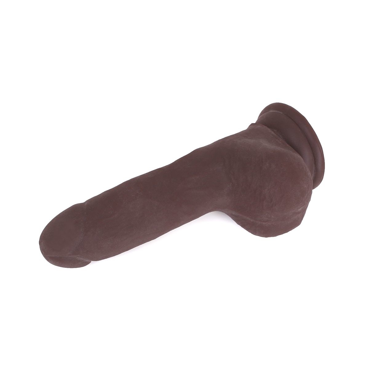 Dildo with Suction Cup Brown 18 cm - Realistic & Flexible TPE