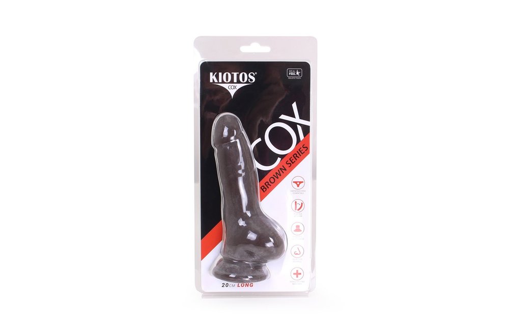 Dildo mit Saugnapf Braun 18 cm – Realistisch & Flexibel TPE