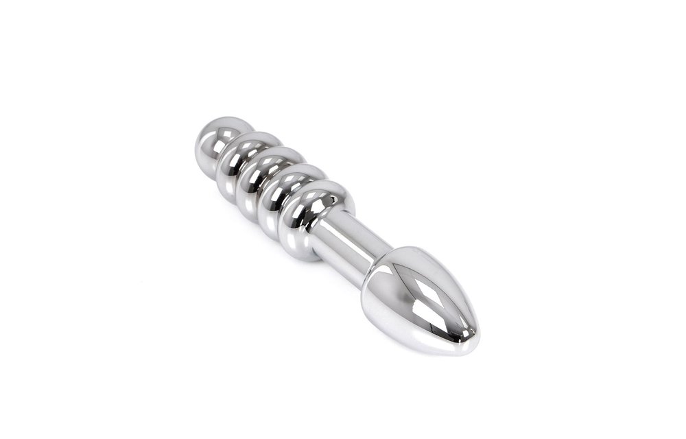 Rounded Double Steel Dildo II 19 cm – Aluminium Alloy