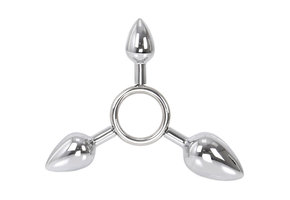 Triple O Anal Plugs Ring - 3 Sizes Aluminium Anal Toys