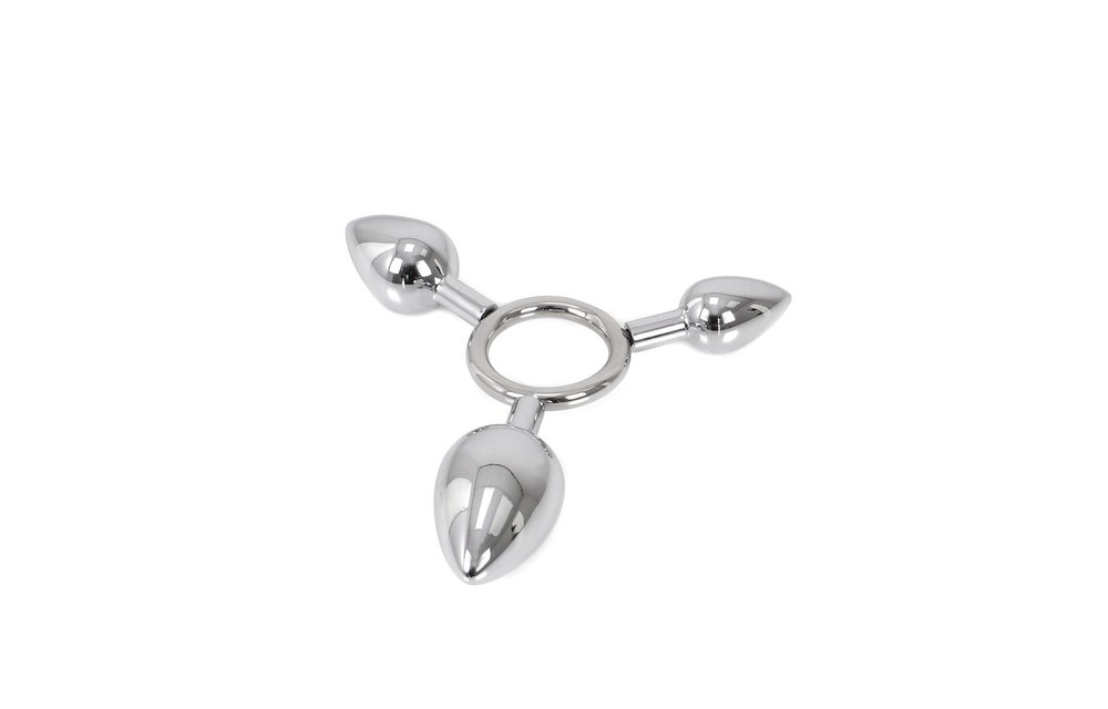 Triple O Anal Plugs Ring - 3 Sizes Aluminium Anal Toys
