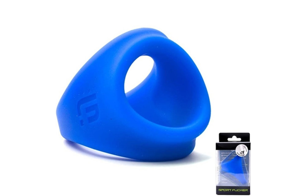 Liquid Silicone Freeballer Blauw – Comfortabele Cockring 2-in-1