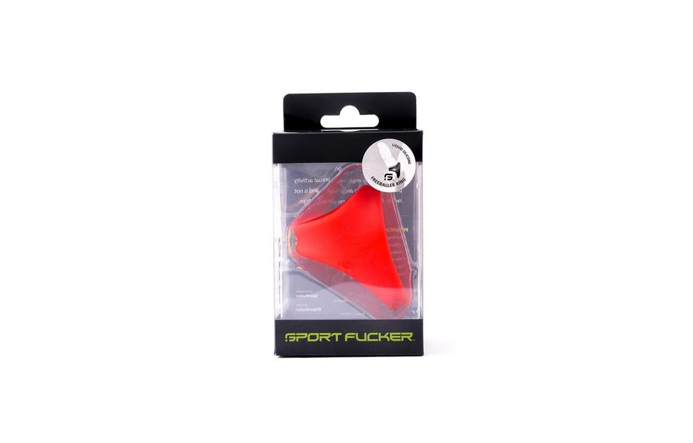 Liquid Silicone Freeballer Red – Comfortable 2-in-1 Cock Ring