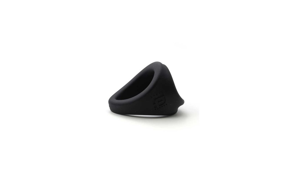 Liquid Silicone Freeballer Black | Comfortable Cock Ring 2-in-1