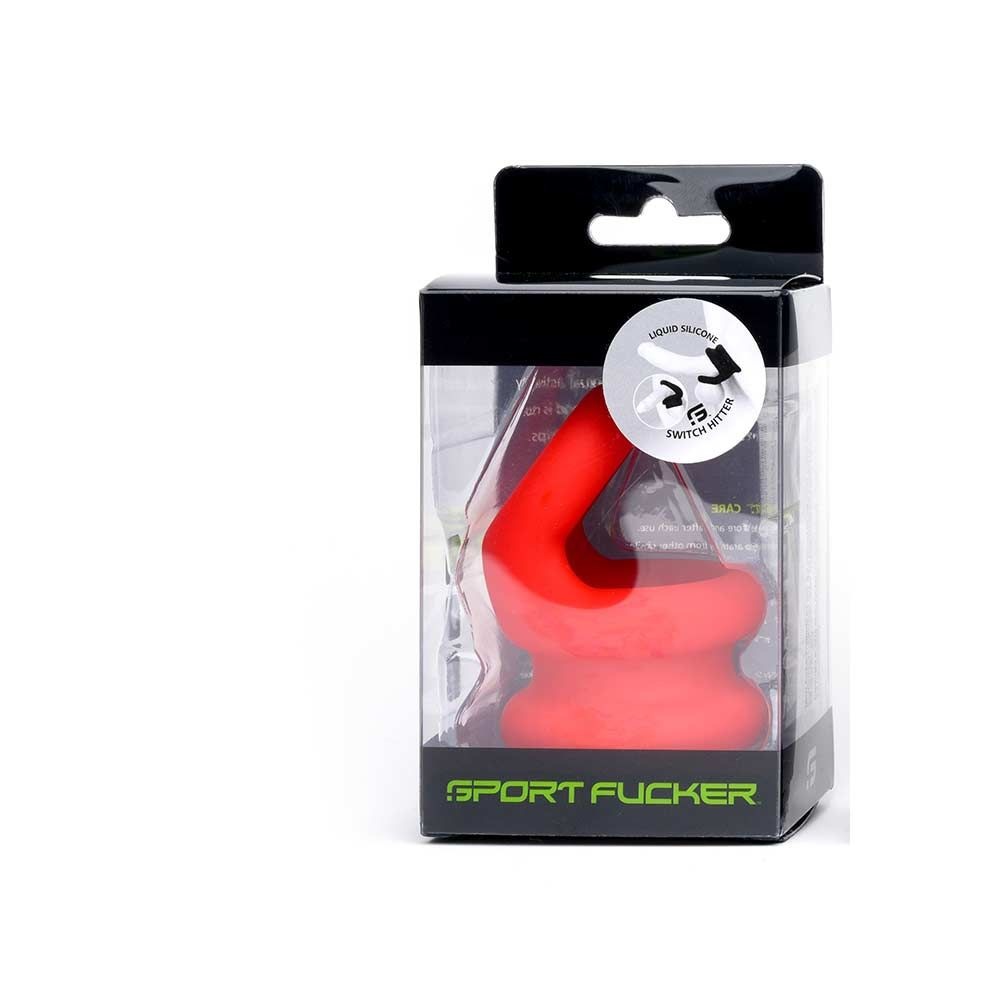 Liquid Silicone Switch Hitter Red | Comfortable Cock Ring