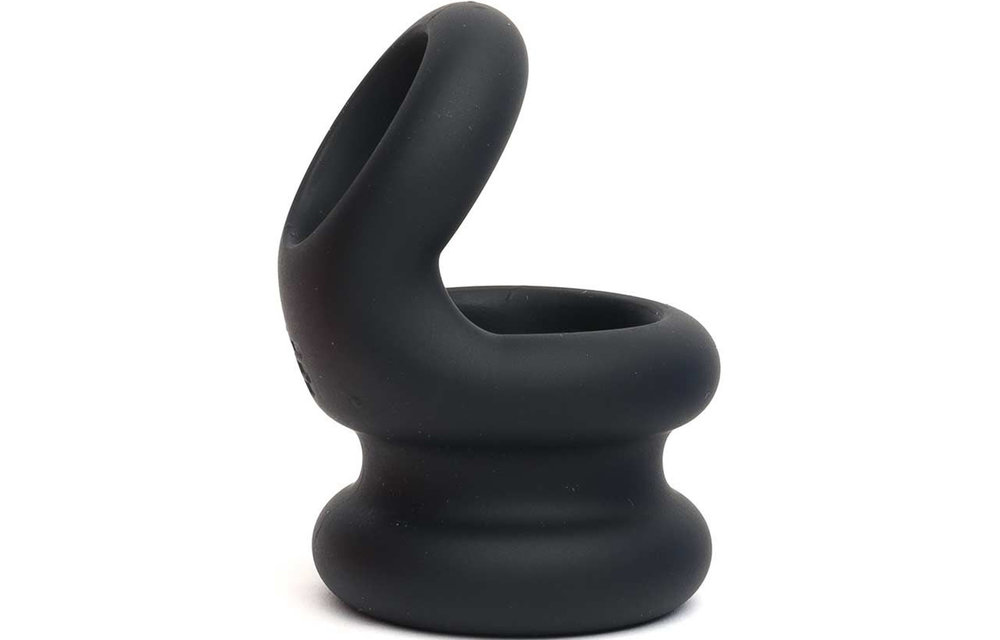 Liquid Silicone Switch Hitter Black | Comfortable Cock Ring