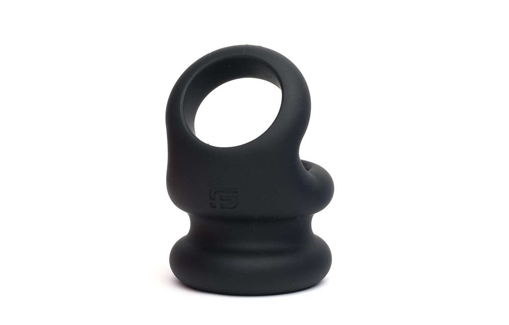 Liquid Silicone Switch Hitter Black | Comfortable Cock Ring