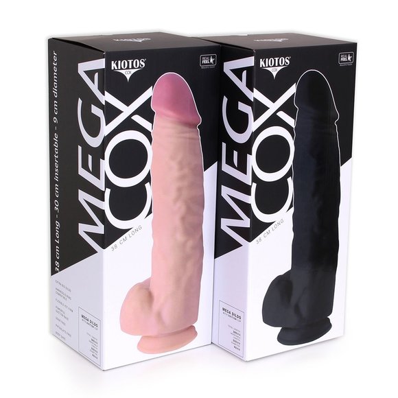 Mega Dildo 38 cm | Realistisch, Zuignap & Veilig PVC