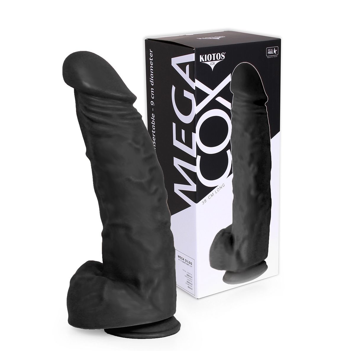 Mega Dildo 38 cm | Realistic, Suction Cup & Safe PVC