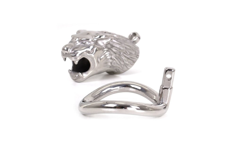 Chastity Cage The Lion – Strong Metal Cock Ring 45 mm