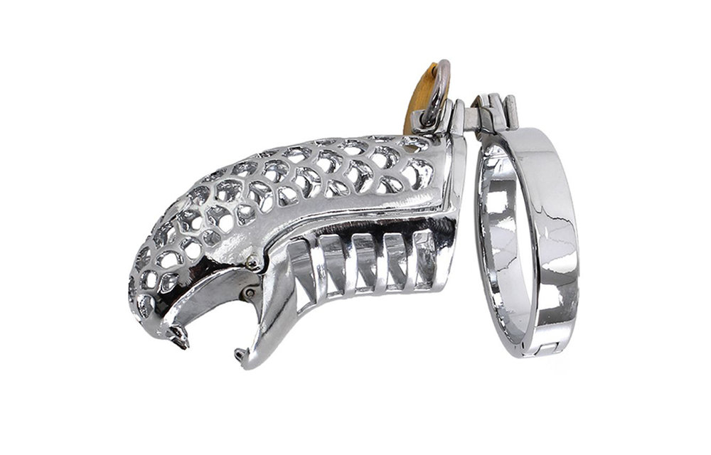Chastity Cage The Snake | Metal Cock Ring For Domination