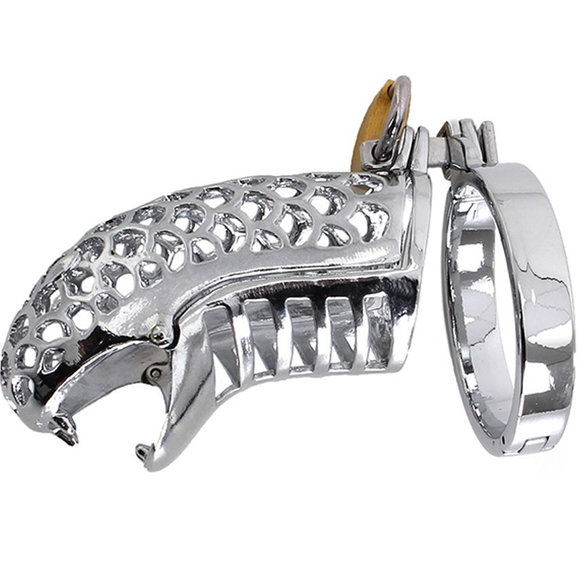 Kuisheidskooi De Slang | Metalen Cockring Voor Dominantie