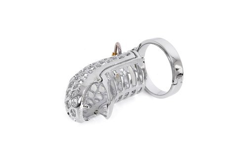 Chastity Cage The Snake | Metal Cock Ring For Domination