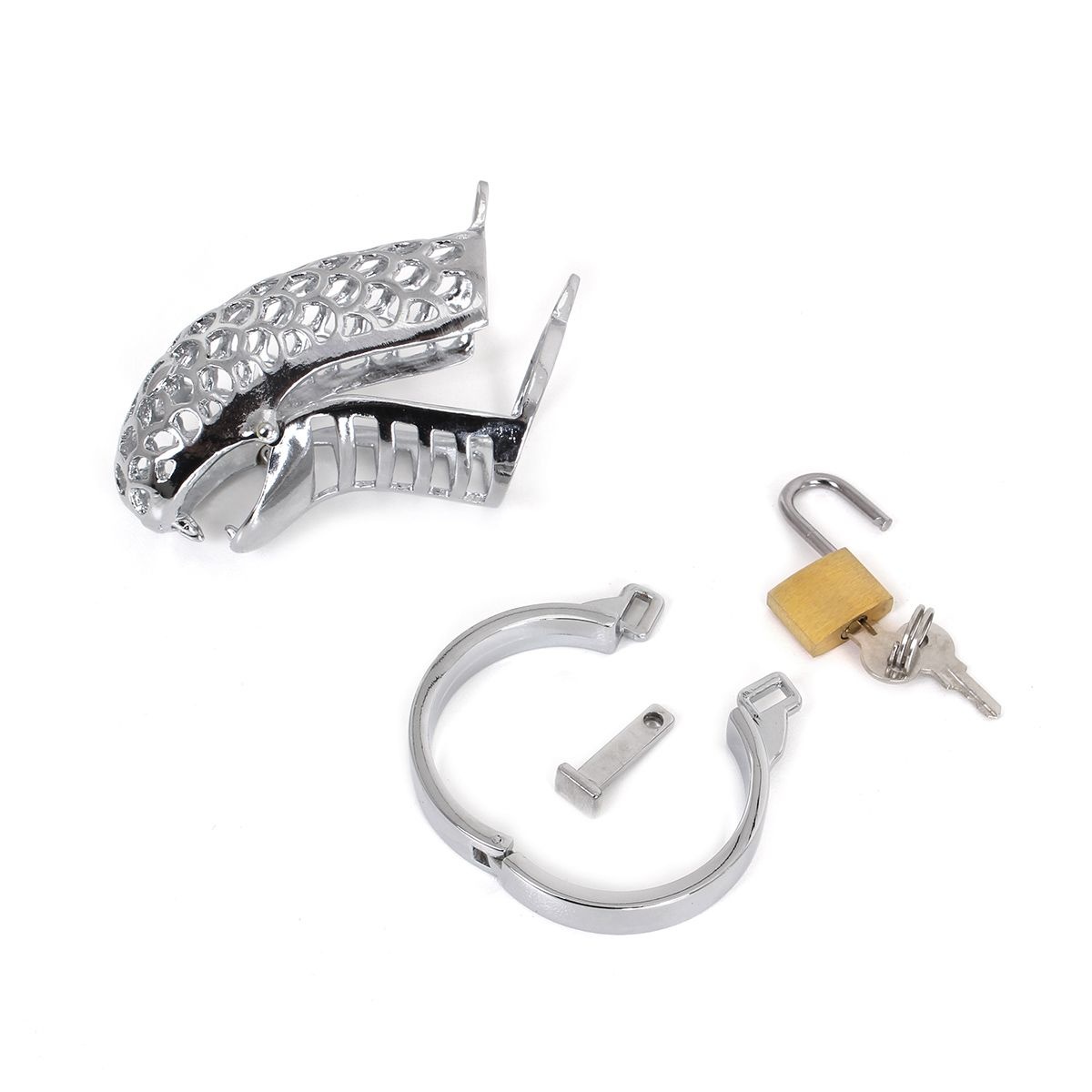 Chastity Cage The Snake | Metal Cock Ring For Domination