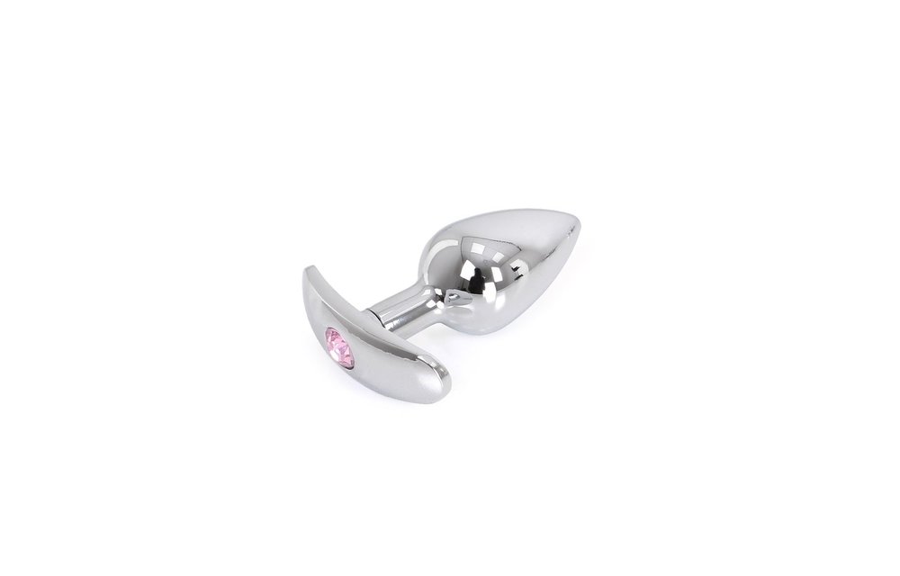 Buttplug Met Edelsteen En Aluminiumhandgreep