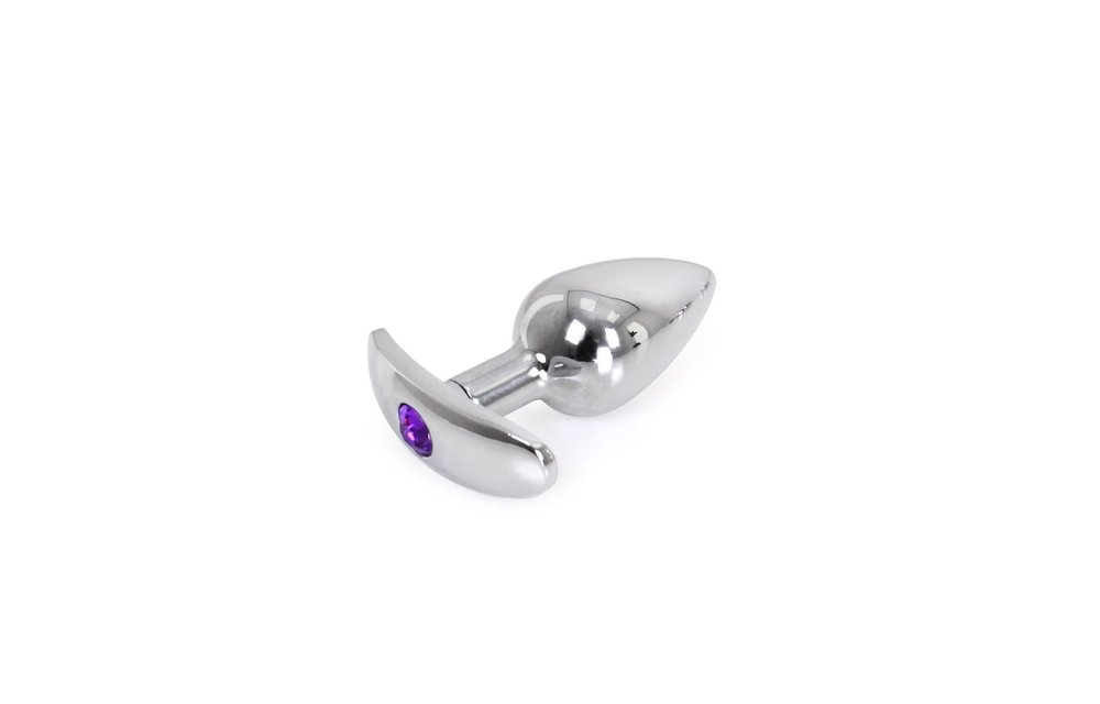 Buttplug Met Edelsteen En Aluminiumhandgreep