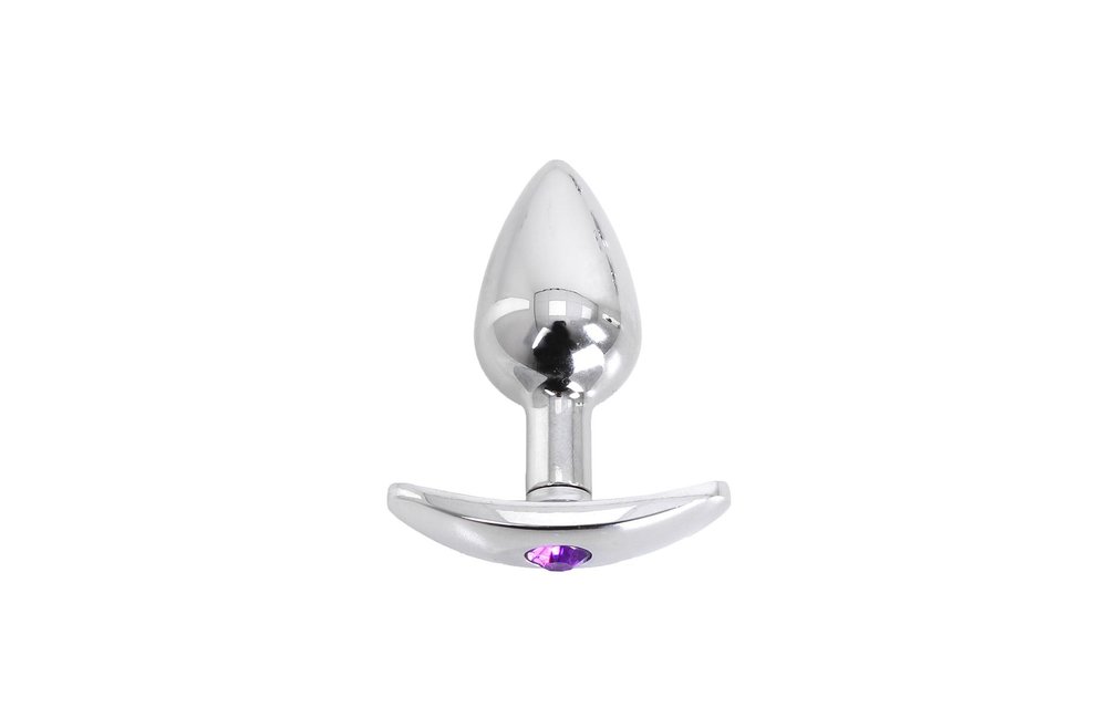 Buttplug Met Edelsteen En Aluminiumhandgreep