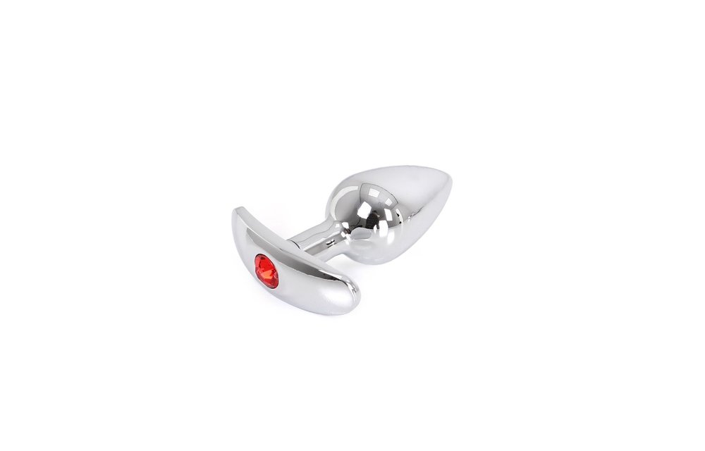 Buttplug Met Edelsteen En Aluminiumhandgreep