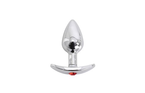 Buttplug Met Edelsteen En Aluminiumhandgreep