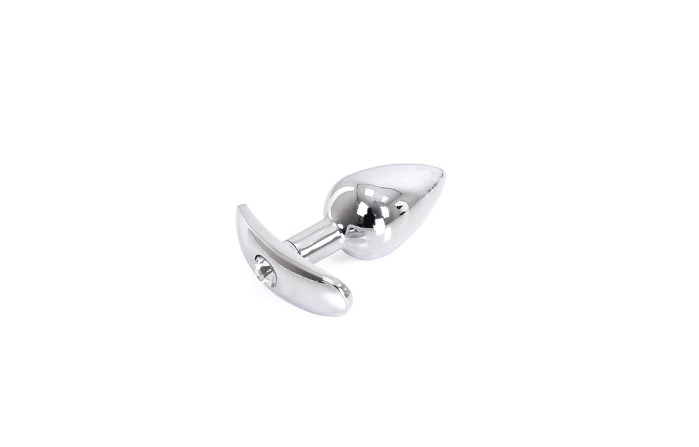 Buttplug Met Edelsteen En Aluminiumhandgreep